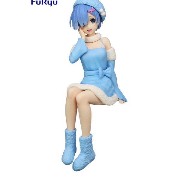 NEW Re:Zero Rem Ram Noodle Stopper Figure Snow Princess Set of 2 Japan FuRyu - Picture 6 of 10